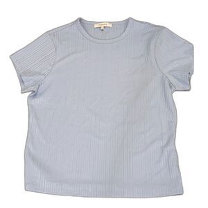 NWOT Frame Ribbed Shrunken Tee in Oxford Blue